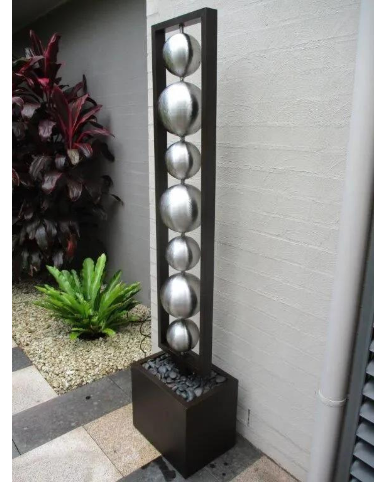 Nova - Stainless Steel Water Feature 183cm