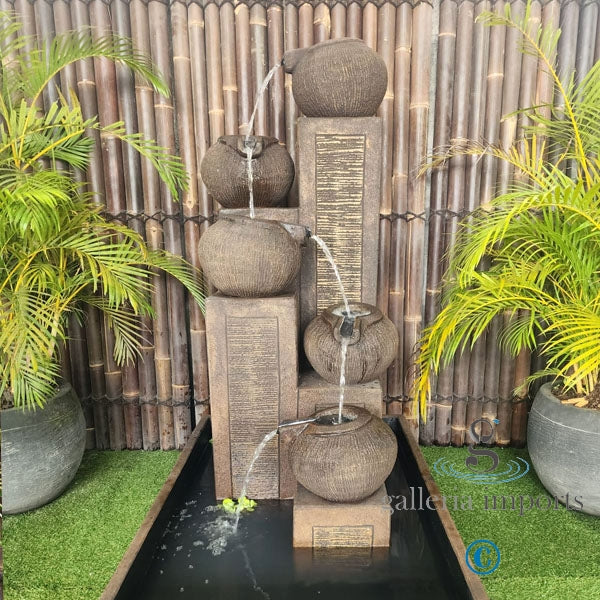 Glacial - Balinese Concrete Pots Bowls Pond Water Feature