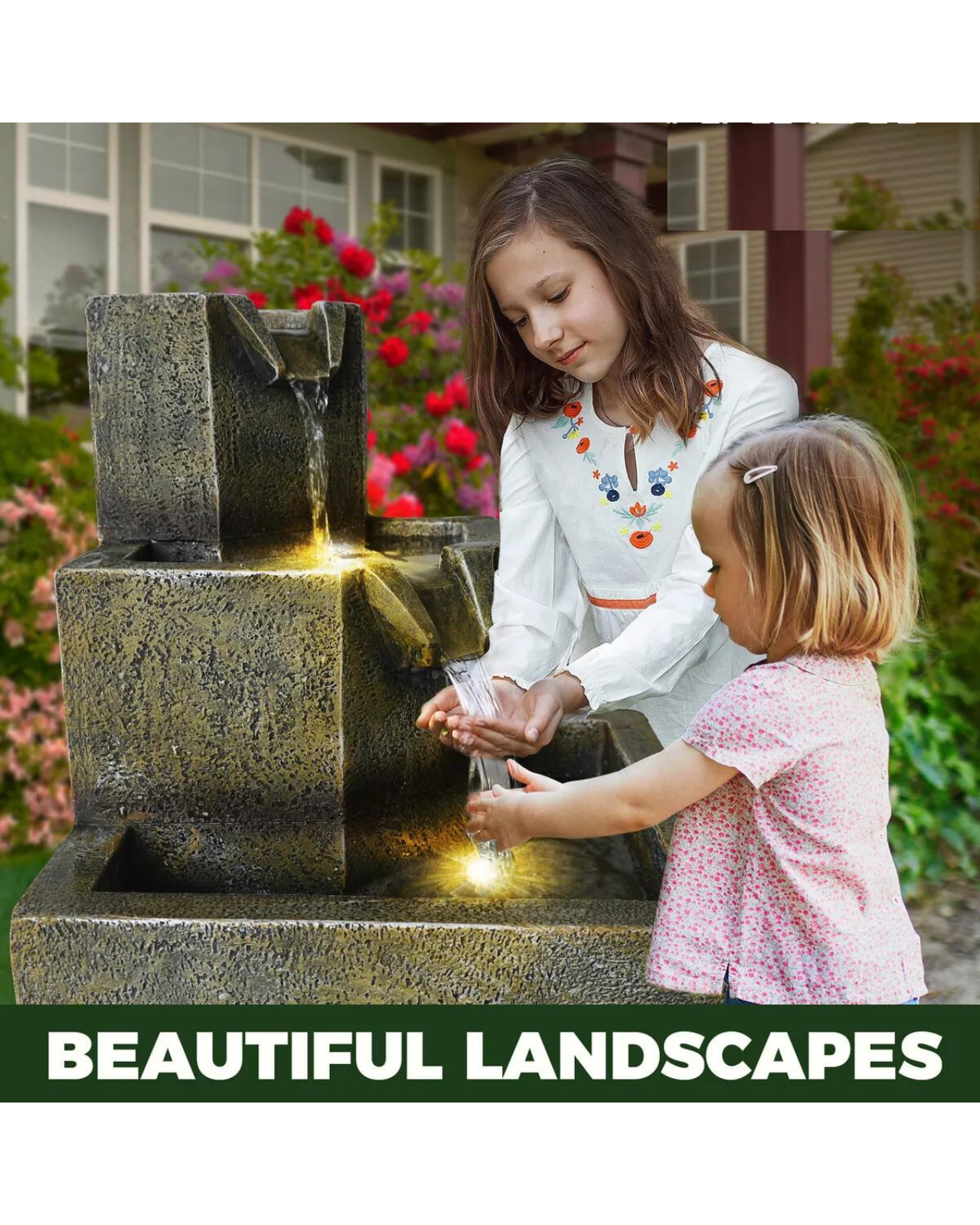 Gully - Solar 3 Tier Water Feature Fountain Bird Bath