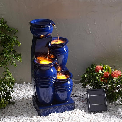 Vernal - Solar Bowls Pots Lighting Water Feature