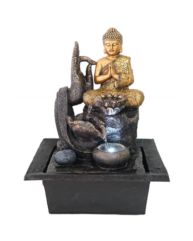 Dhyana- Buddha Bowls Lighting Water Feature Fountain 40cm