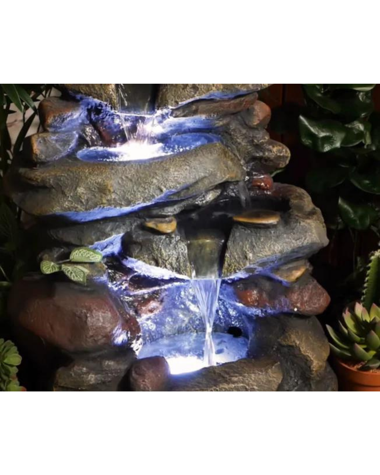 Fount - Rock Lighting Water Feature Fountain 65cm