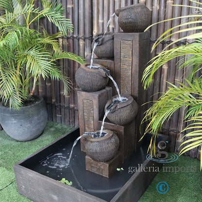 Glacial - Balinese Concrete Pots Bowls Pond Water Feature