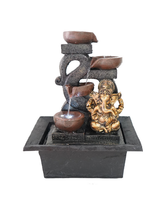 Kapi - Ganesha Bowls Lighting Water Feature Fountain 40cm