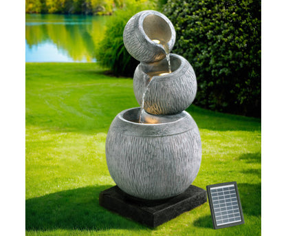 Yawl - Solar 3 Tier Bowls Lighting Water Feature