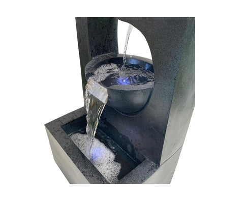 Delta - Cascading Lighting 2 Bowls Waterfall Water Feature