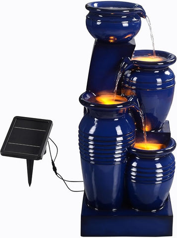 Vernal - Solar Bowls Pots Lighting Water Feature