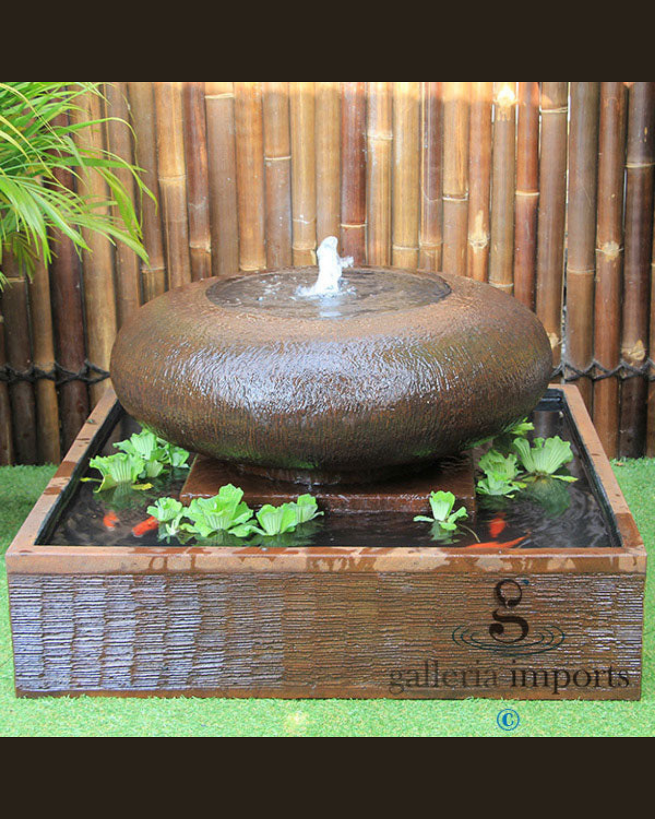 Sluice - Balinese Concrete Bowl Pond Water Feature