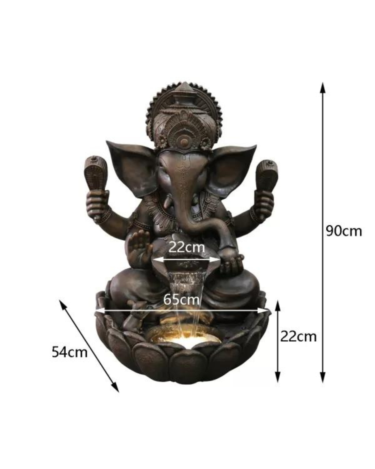 Ekadanta: Ganesha Water Fountain 90cm