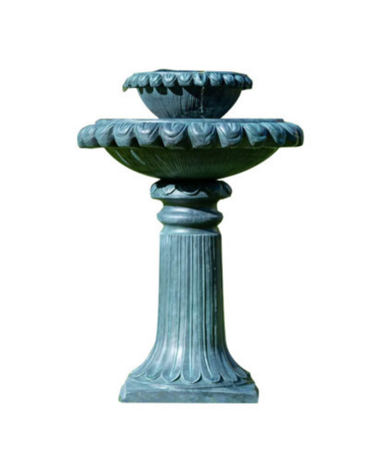 Tryst- Solar 2 Tier Lighting BirdBath Water Feature Fountain