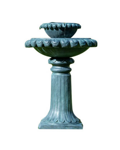 Tryst- Solar 2 Tier Lighting BirdBath Water Feature Fountain