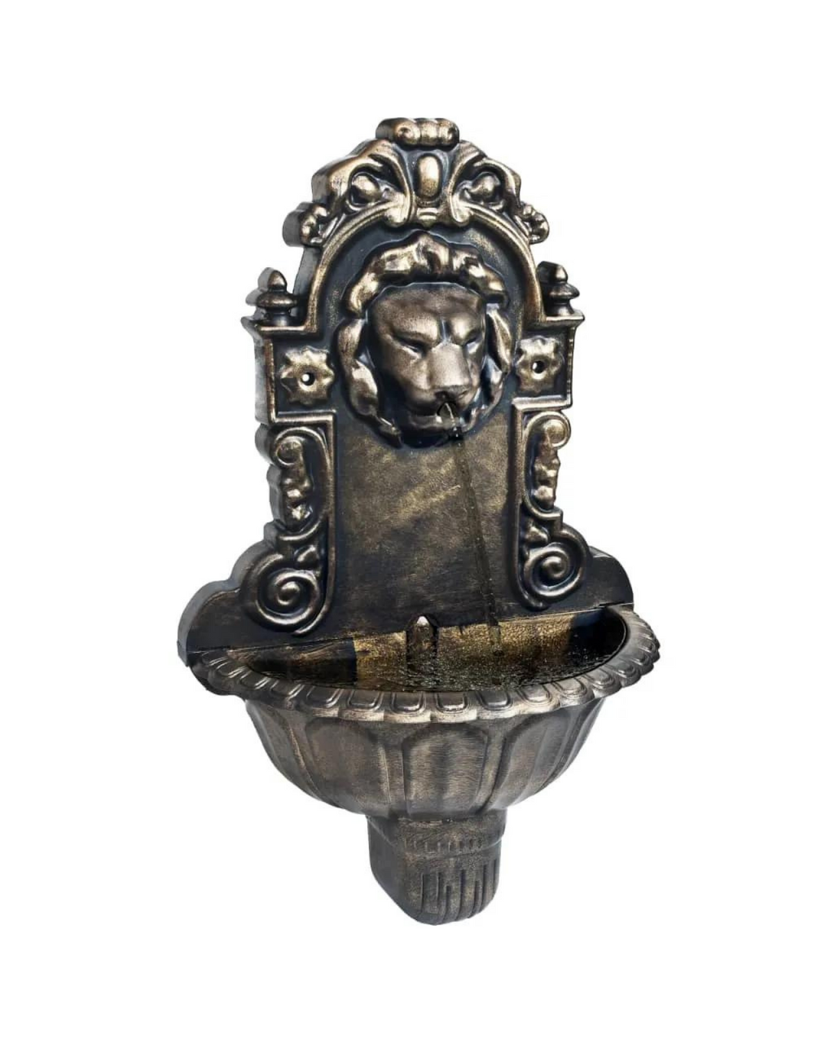 Reef - Lion Head Bronze Wall Water Feature Fountain