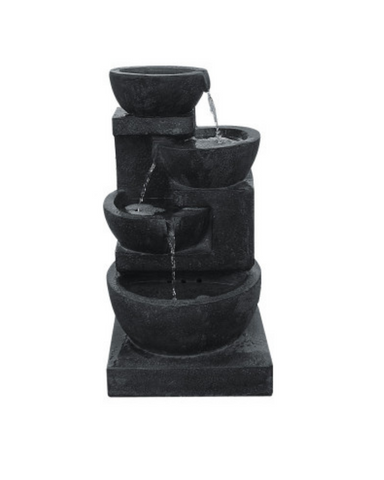 Spira - Solar 3 Bowl Lighting Water Feature Fountain