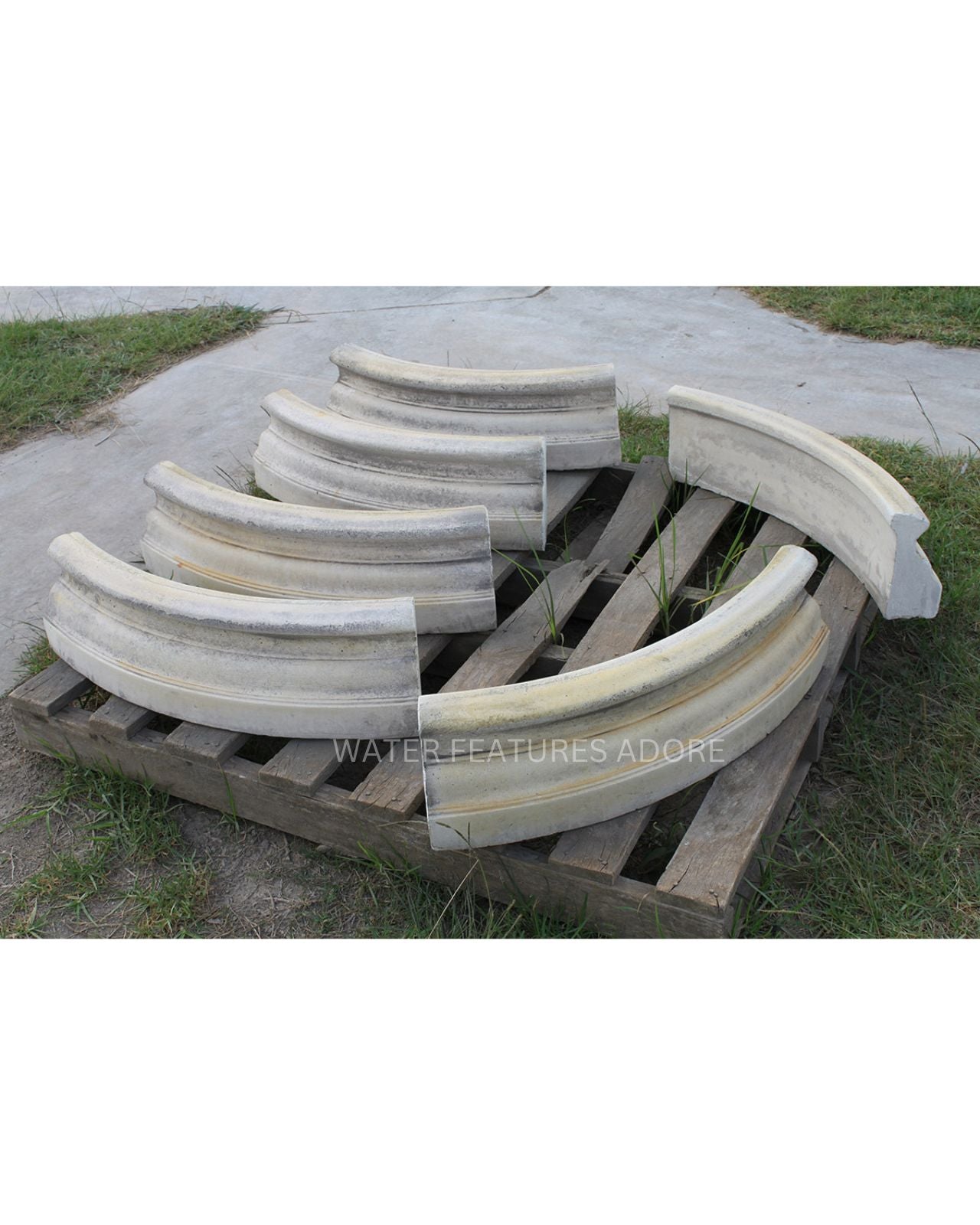 Acquella - Concrete Limestone Garden Water Feature Pond 220cm