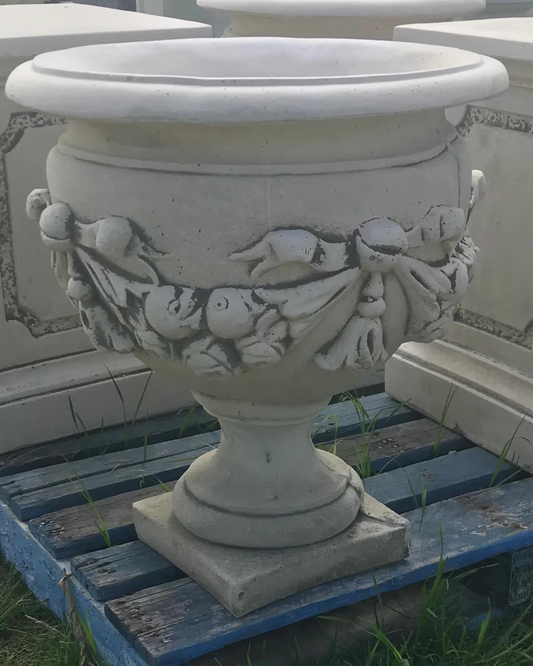 Bari Classic Concrete Limestone Water Feature Urn