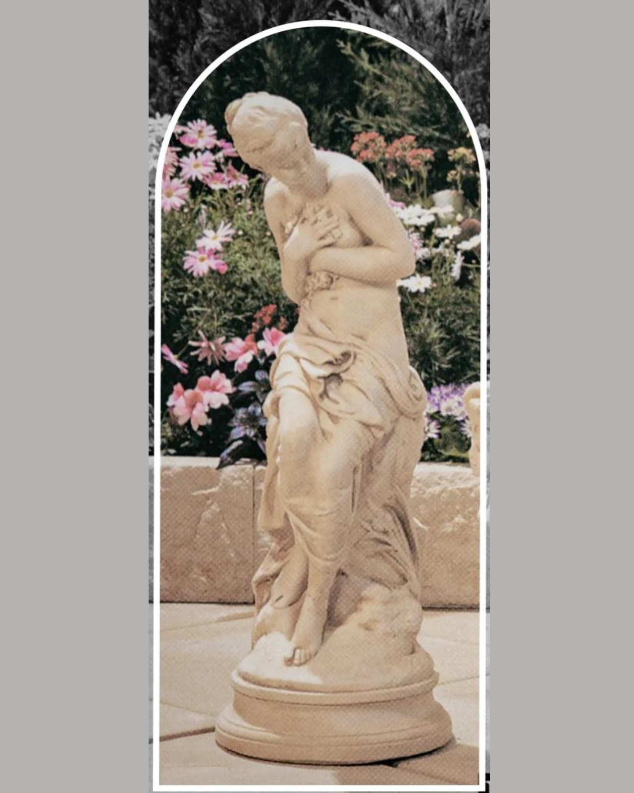 Bianca - Concrete Limestone Cement Garden Statue 71cm