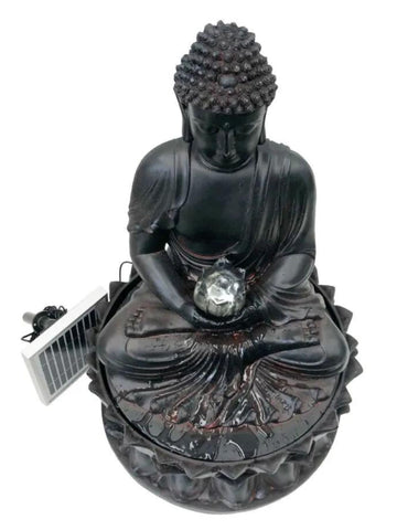 Buddha Bliss - Solar Buddha LED Light Water Feature