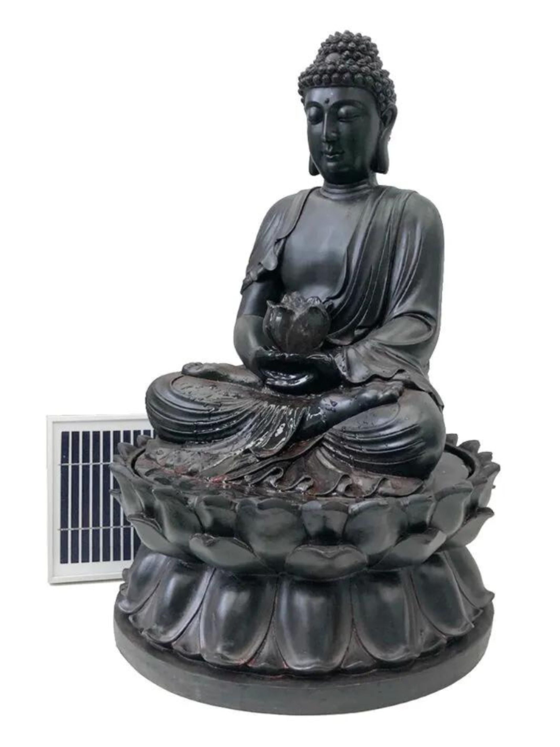 Buddha Bliss - Solar Buddha LED Light Water Feature