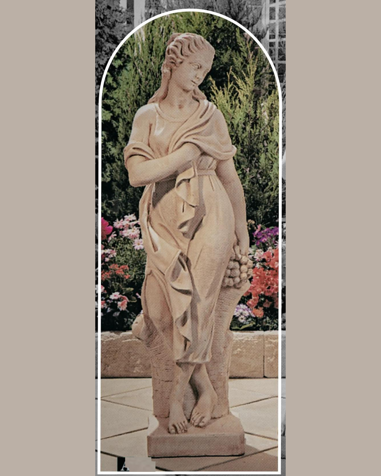 Carlotta - Concrete Limestone Cement Garden Statue 140cm