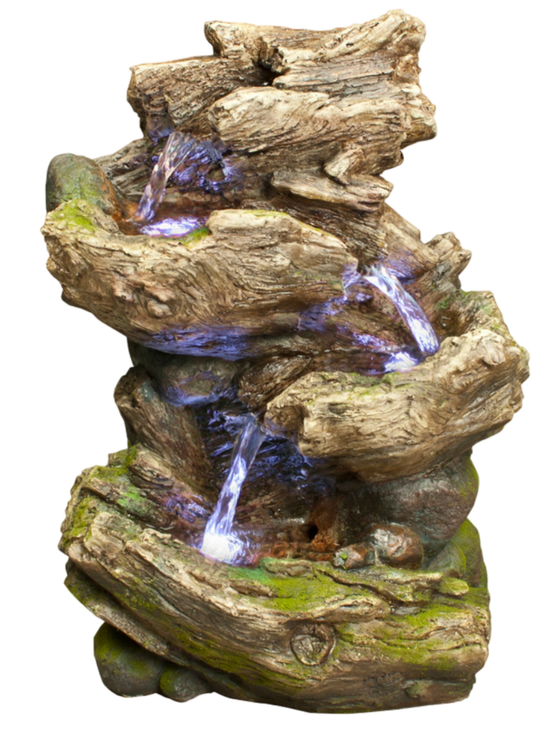 Chorus -  Tabletop Rock Cascading LED Light Water feature