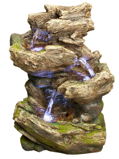 Chorus -  Tabletop Rock Cascading LED Light Water feature