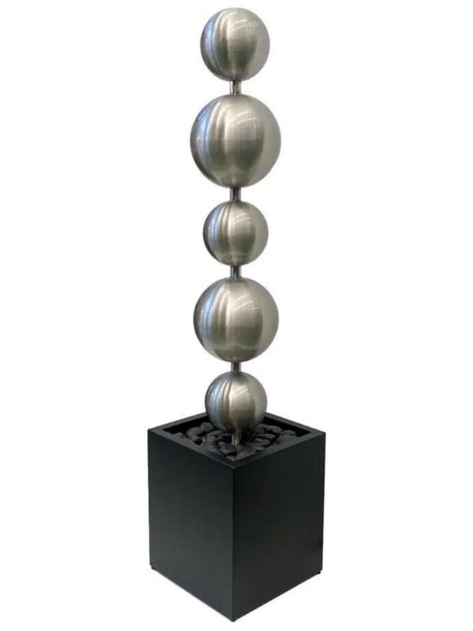 Cove - Stainless Steel Sphere Balls LED Light Water Feature