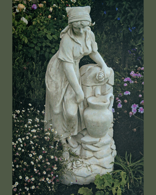 Donatella - Concrete Limestone Cement Garden Statue 100cm