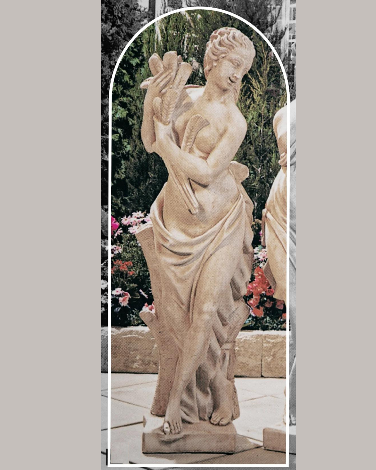 Elena - Concrete Limestone Cement Garden Statue 140cm