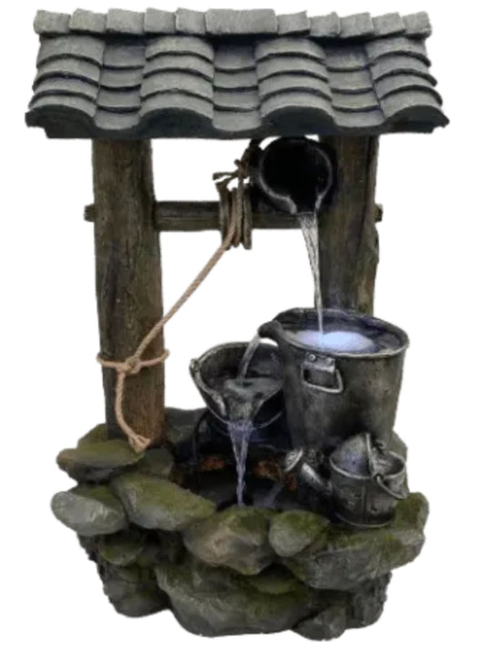 Fresco - Wishing Well LED Light Rock Water Feature