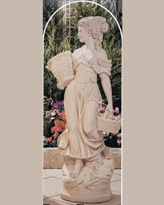 Giovanna - Concrete Limestone Cement Garden Statue 138cm