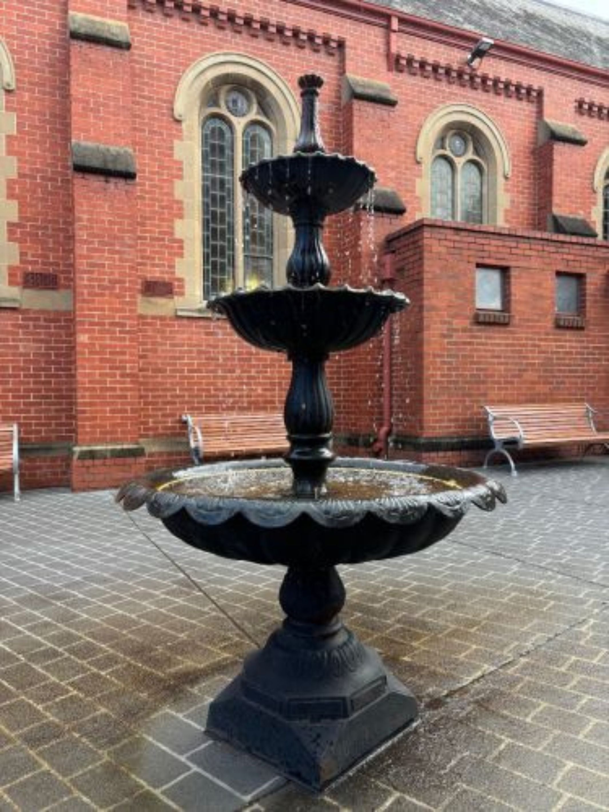 Glimpses - Large 3 Tier Cast Iron Water Feature 210cm