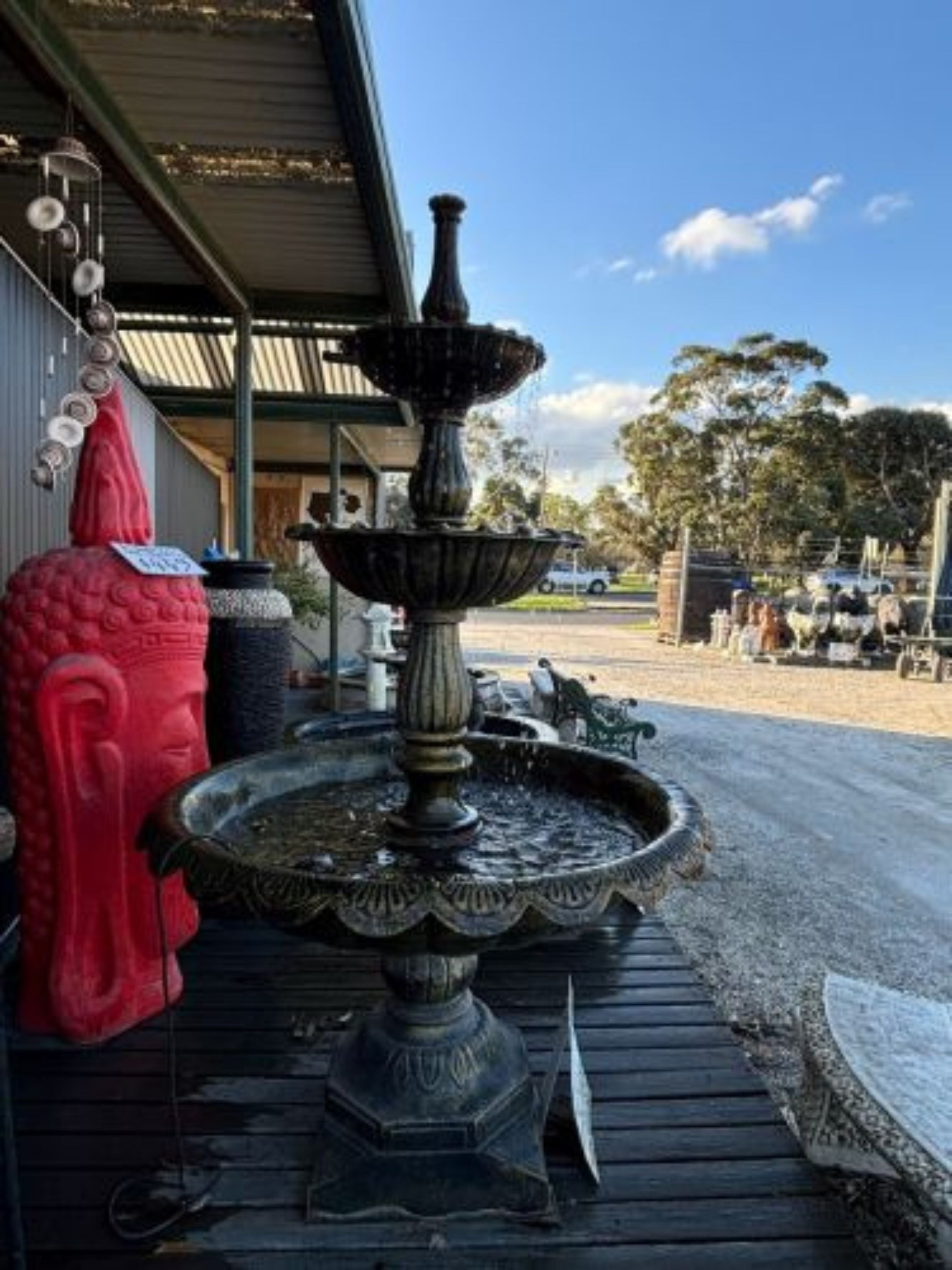 Glimpses - Large 3 Tier Cast Iron Water Feature 210cm