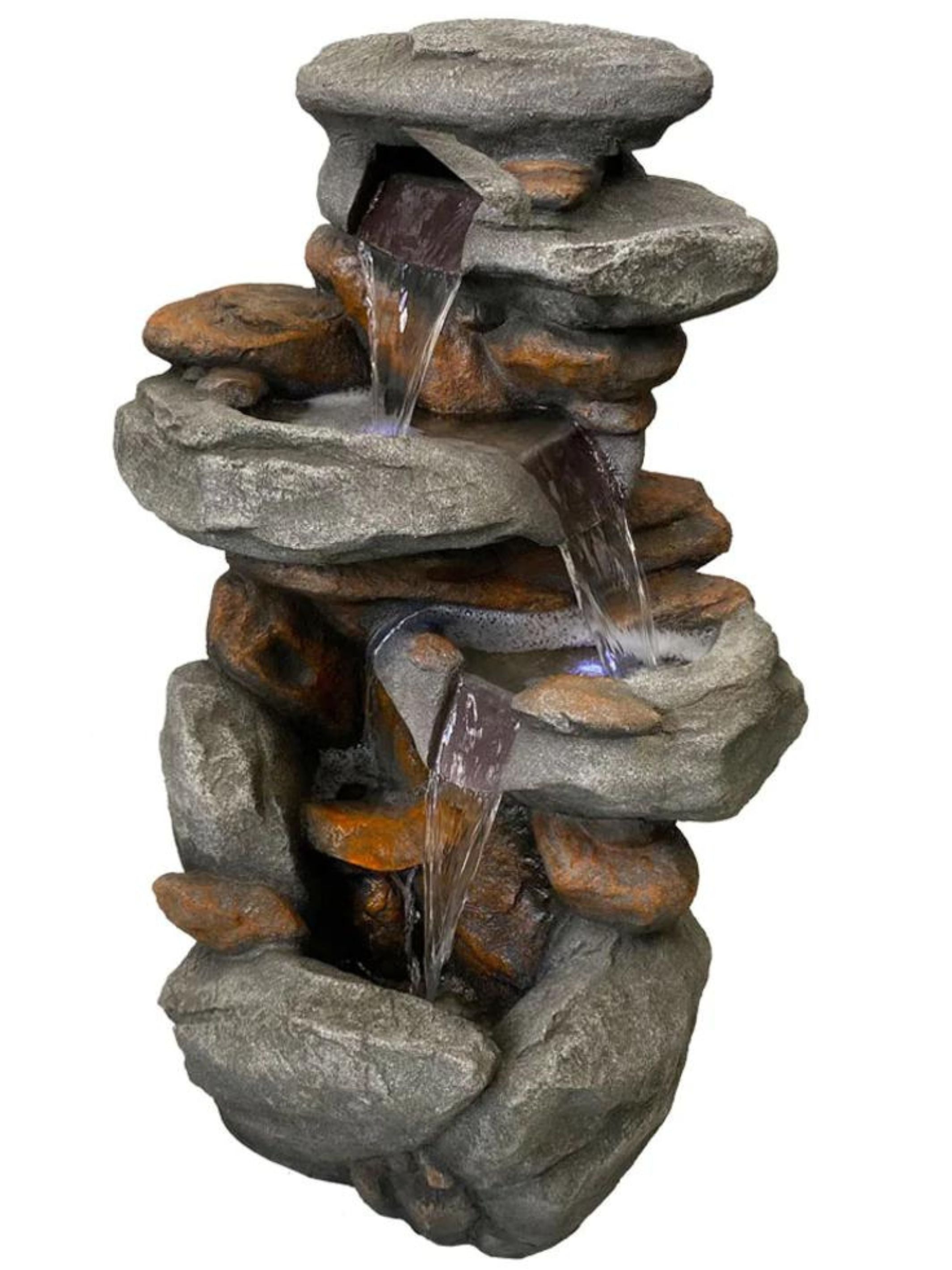 Haven - Rock Cascading LED Light Water Feature