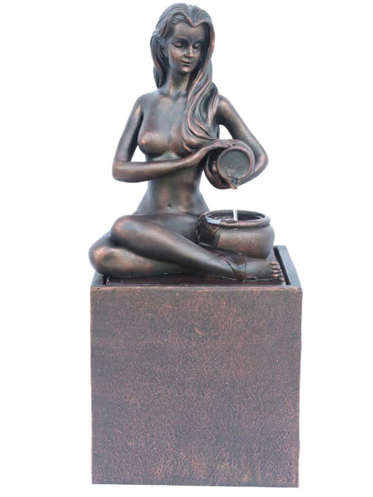 Layla - Lady Water Feature with LED light 70cm