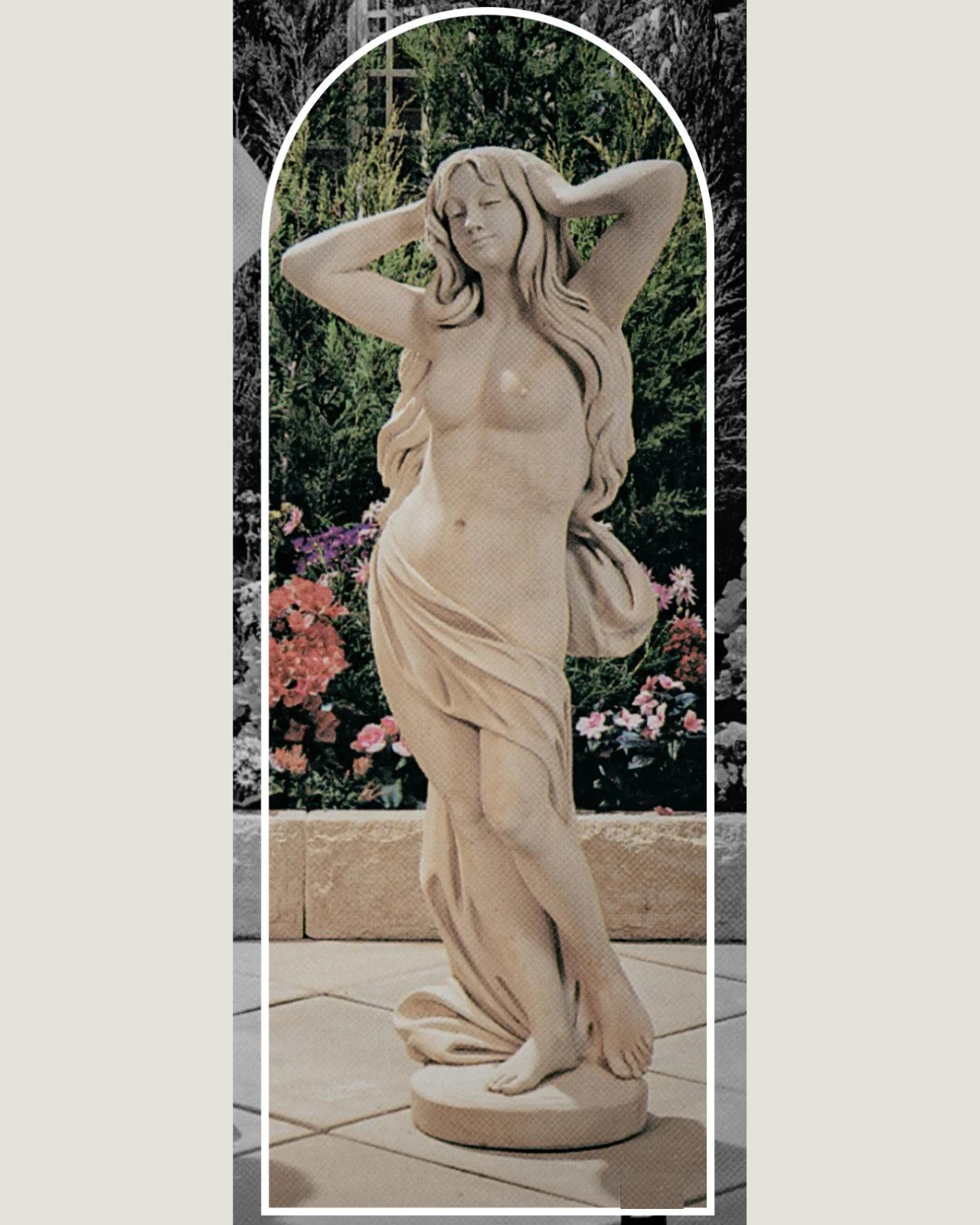 Liliana - Concrete Limestone Cement Garden Statue 120cm