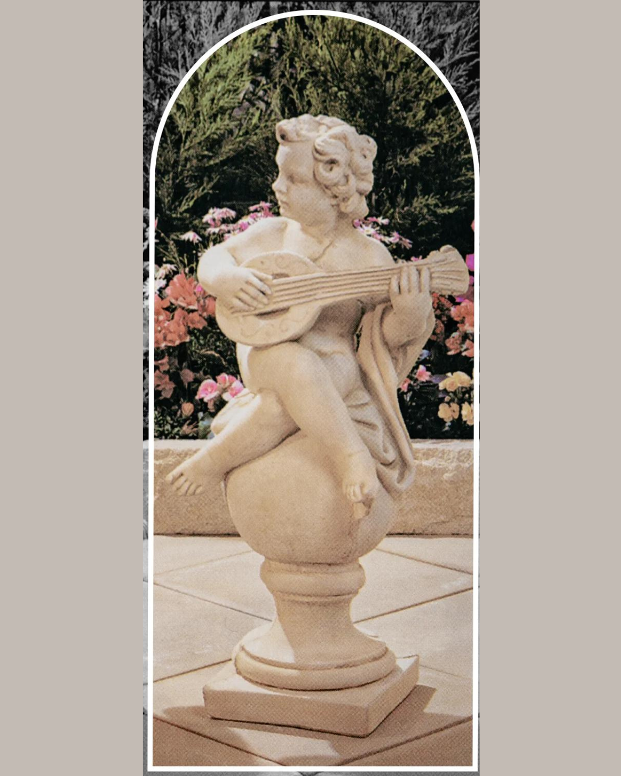 Melodia - Concrete Limestone Cement Garden Statue 100cm