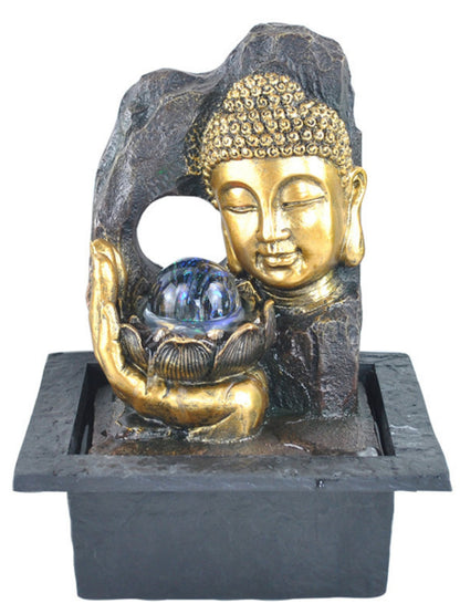 Metta- Buddha Lighting Water Feature Fountain 40cm