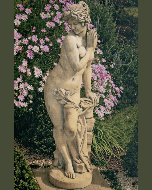 Pia - Concrete Limestone Cement Garden Statue 117cm