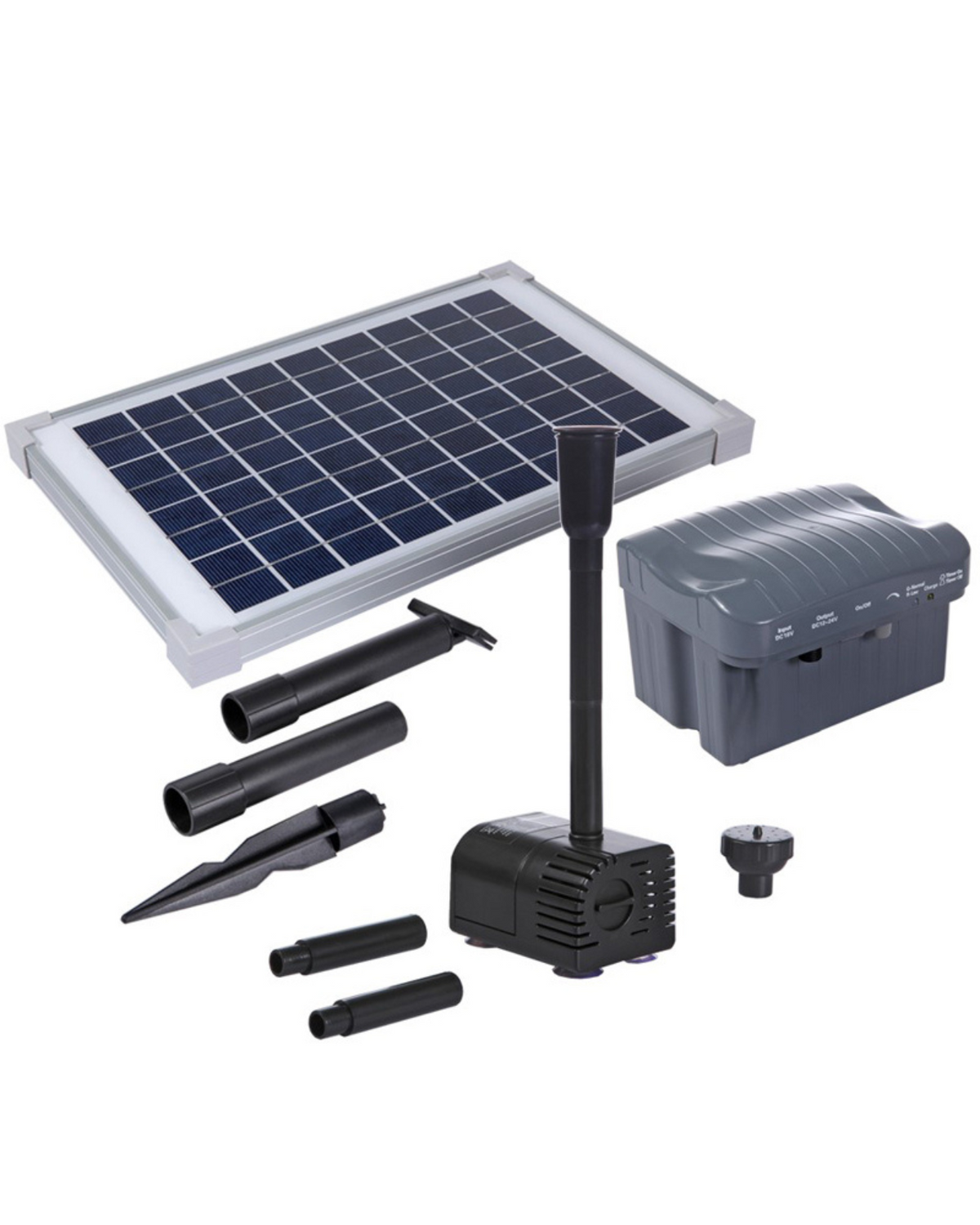 RSFB800 Solar Fountain Pump with Battery Backup 