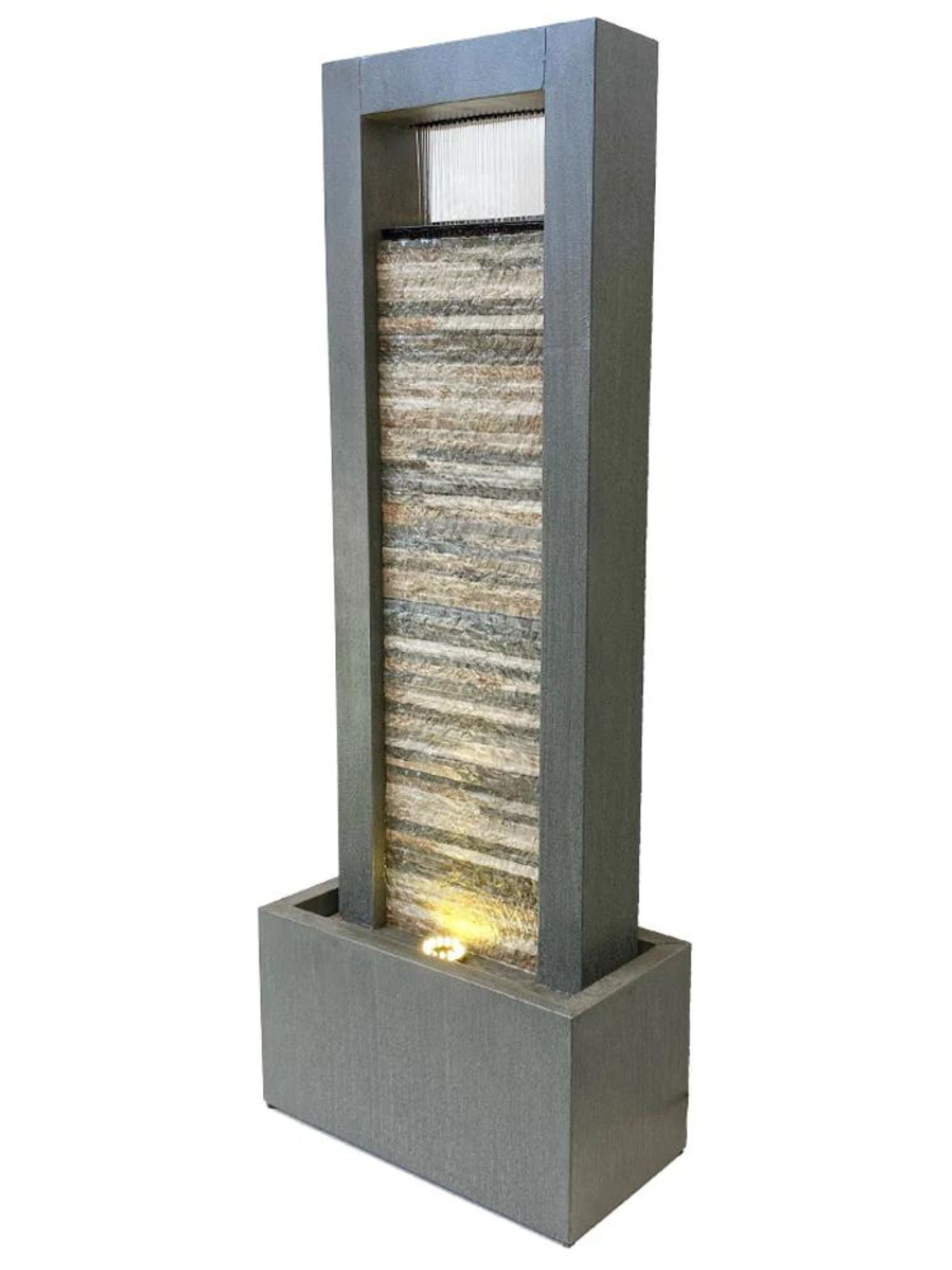 Rain Curtain Shower Modern Wall LED Light Water Feature