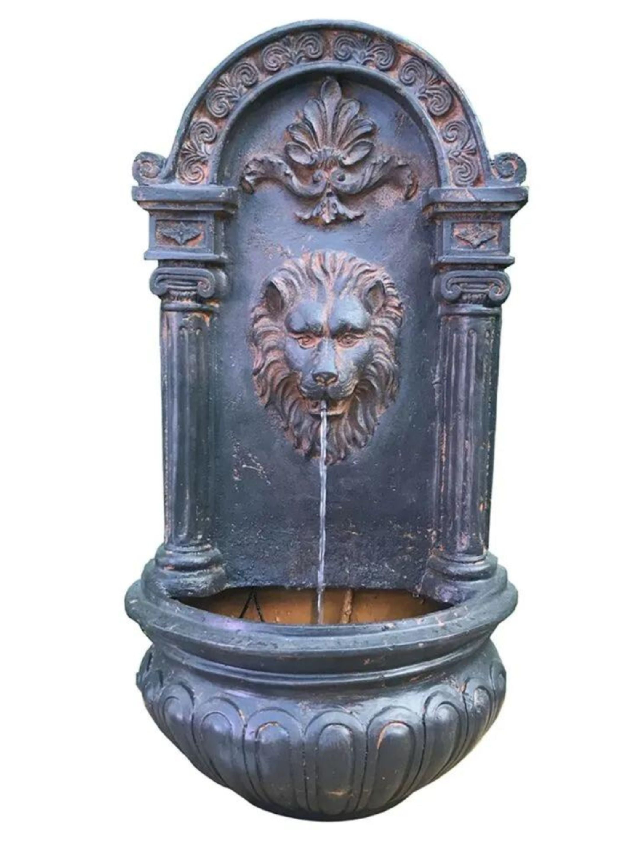 RegalRoar - Lion Face Solar LED Light Water Feature