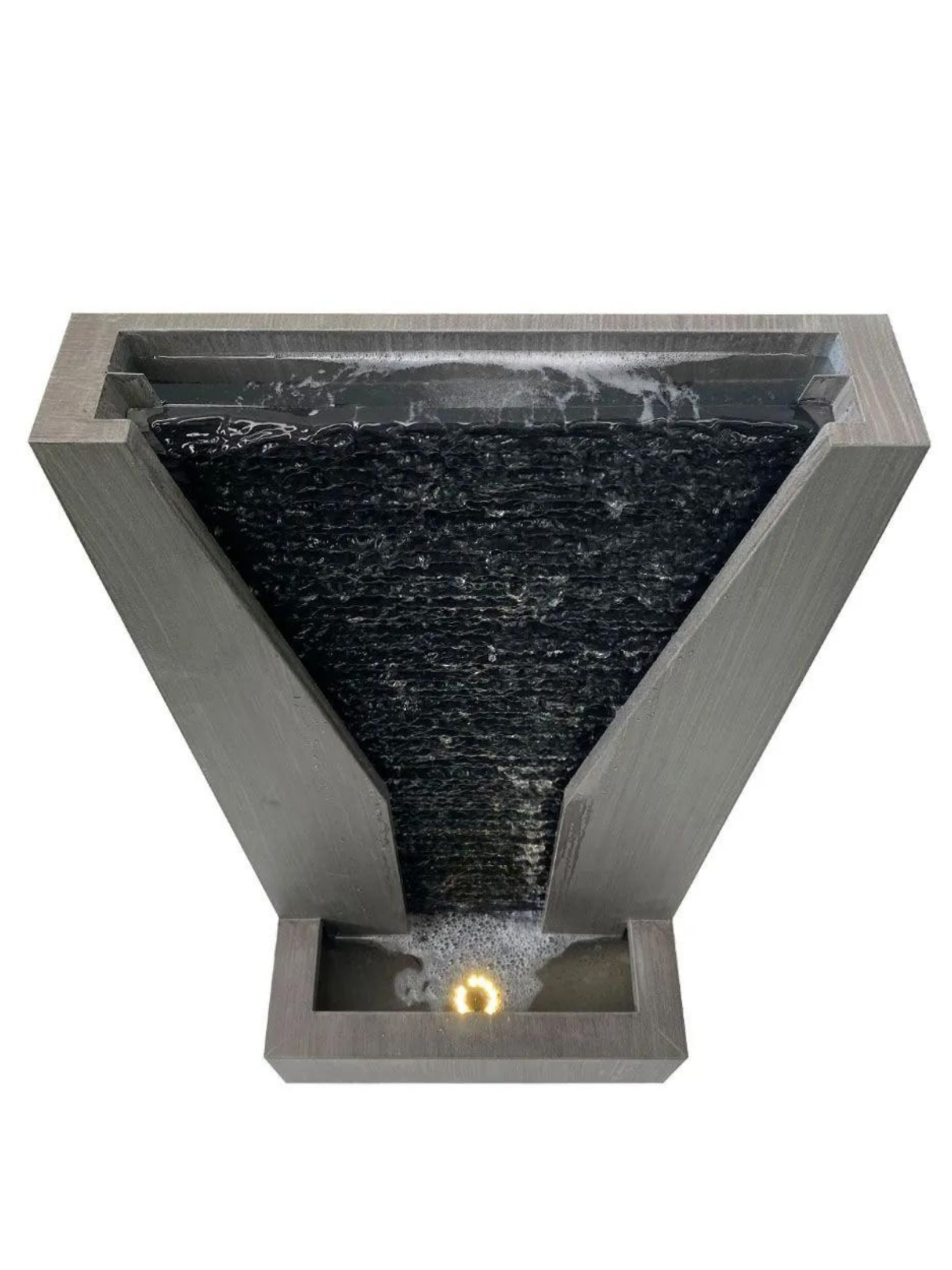 Resonate - Modern Waterfall Wall LED Light Water Feature