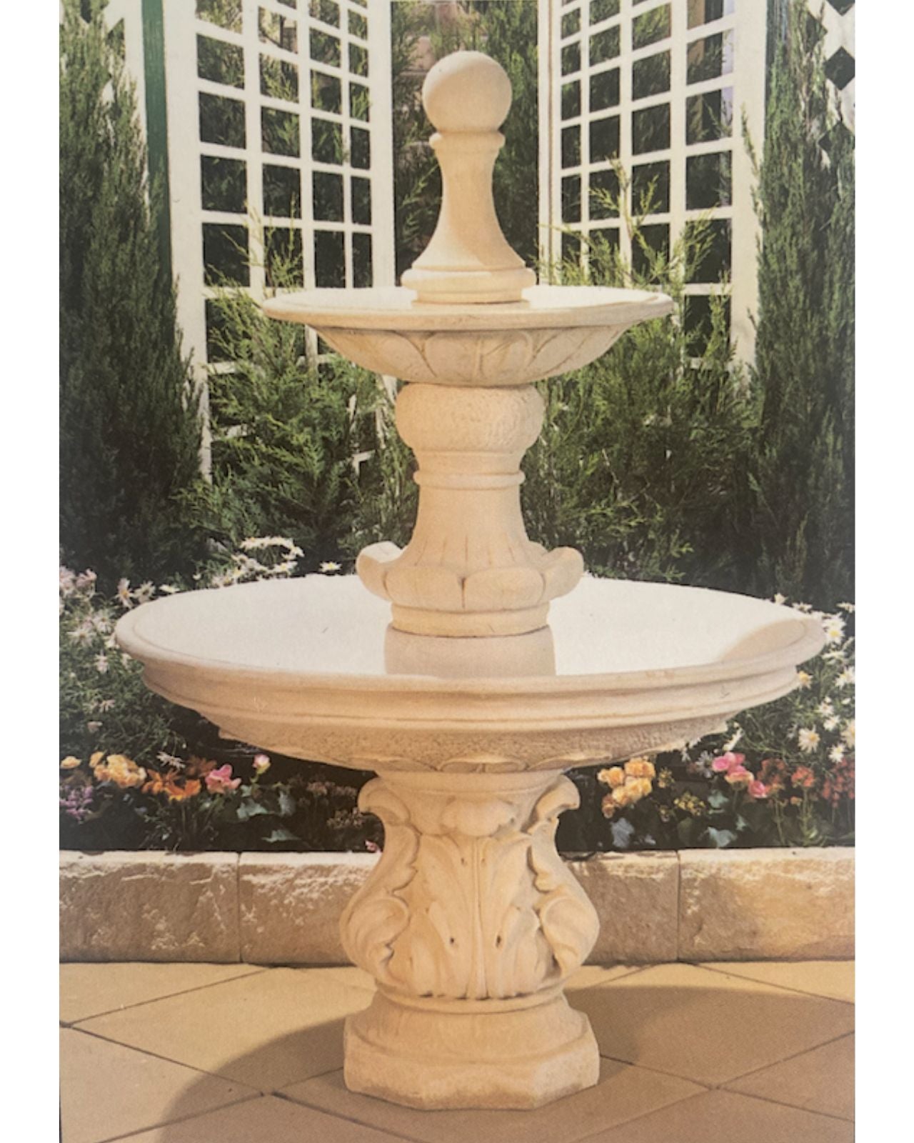 Ruscello - 2 Tier Classic Concrete Water Feature