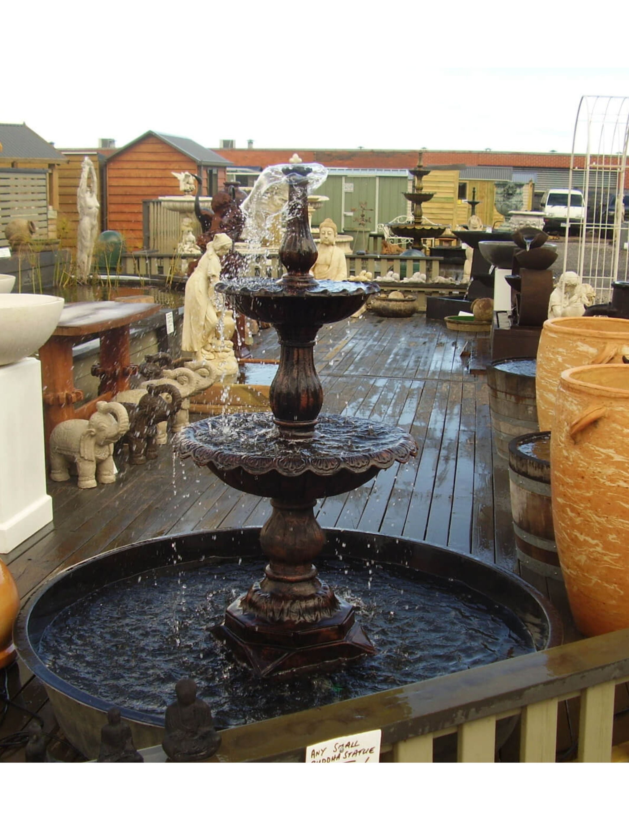 Shoreline - Large 2 Tier Cast Iron Water Feature 140cm