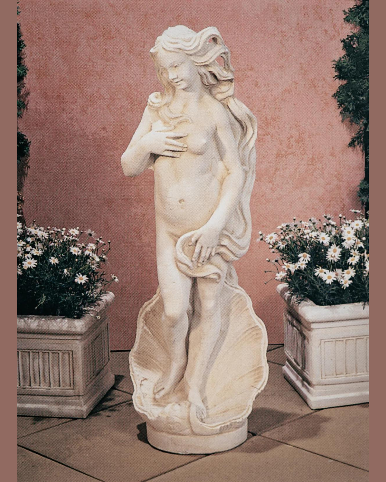 Statue of Botticelli - Concrete Limestone Cement Garden Statue 120cm