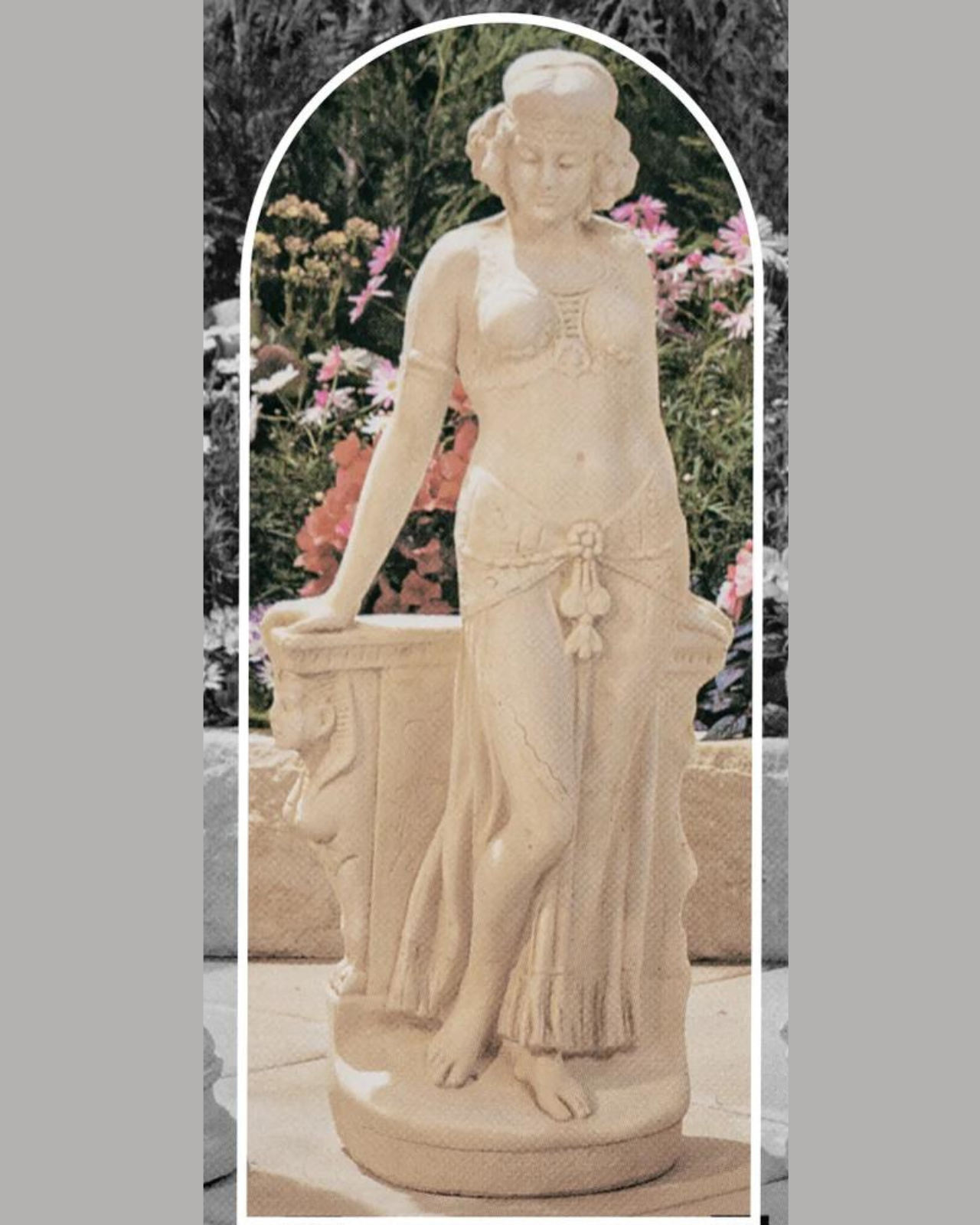 Statue of Cleopatra - Concrete Limestone Cement Garden Statue 78cm- Australia