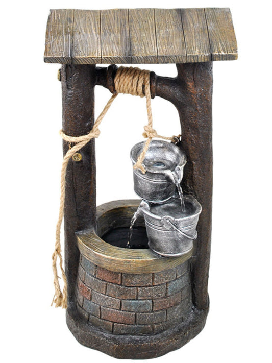 Swish- Wishing Well Lighting Water Feature Fountain 59cm