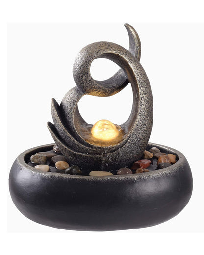 Bay - Abstract Tabletop Lighting Bowl Water Fountain