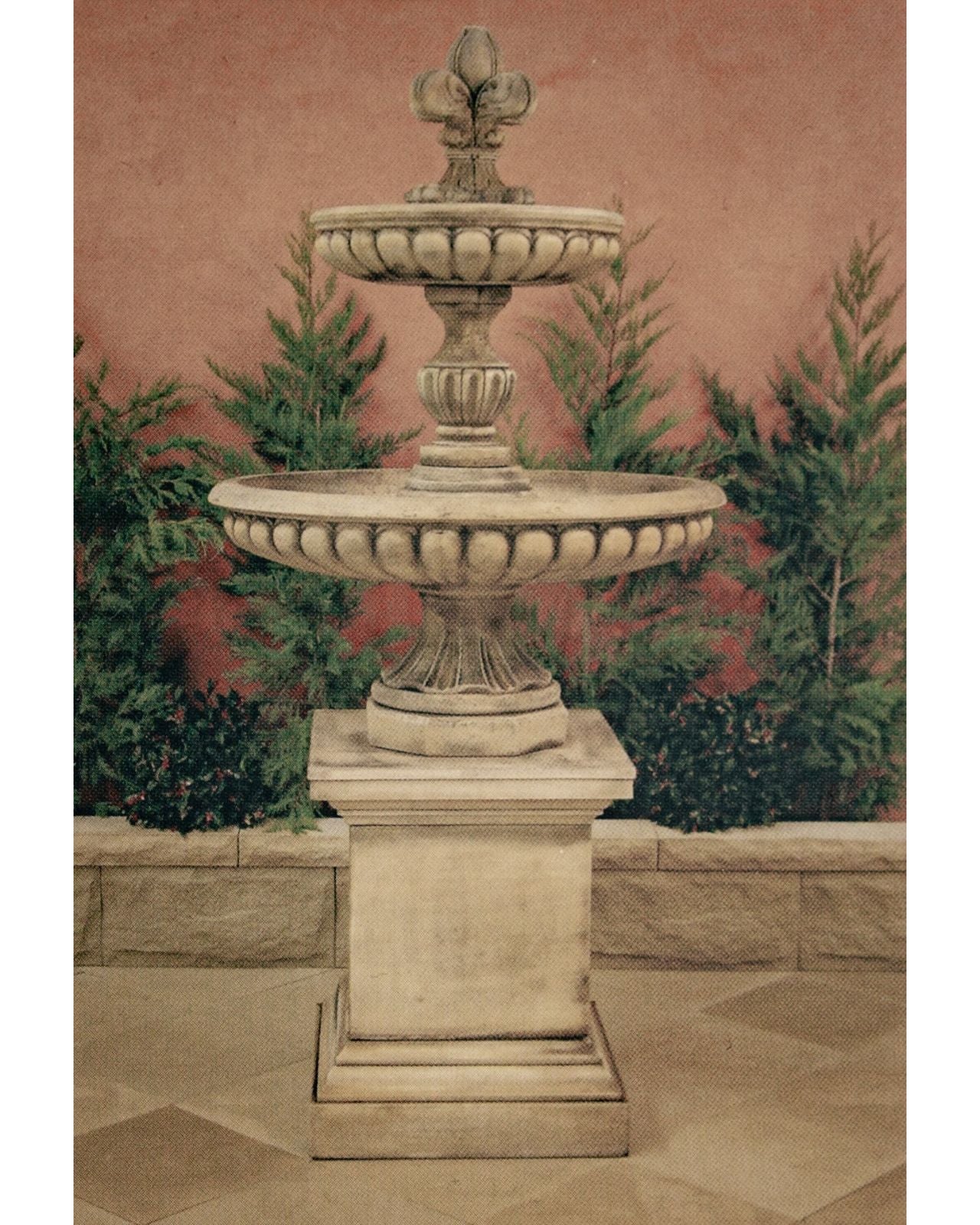 Brio - Concrete Limestone Water Feature 209cm