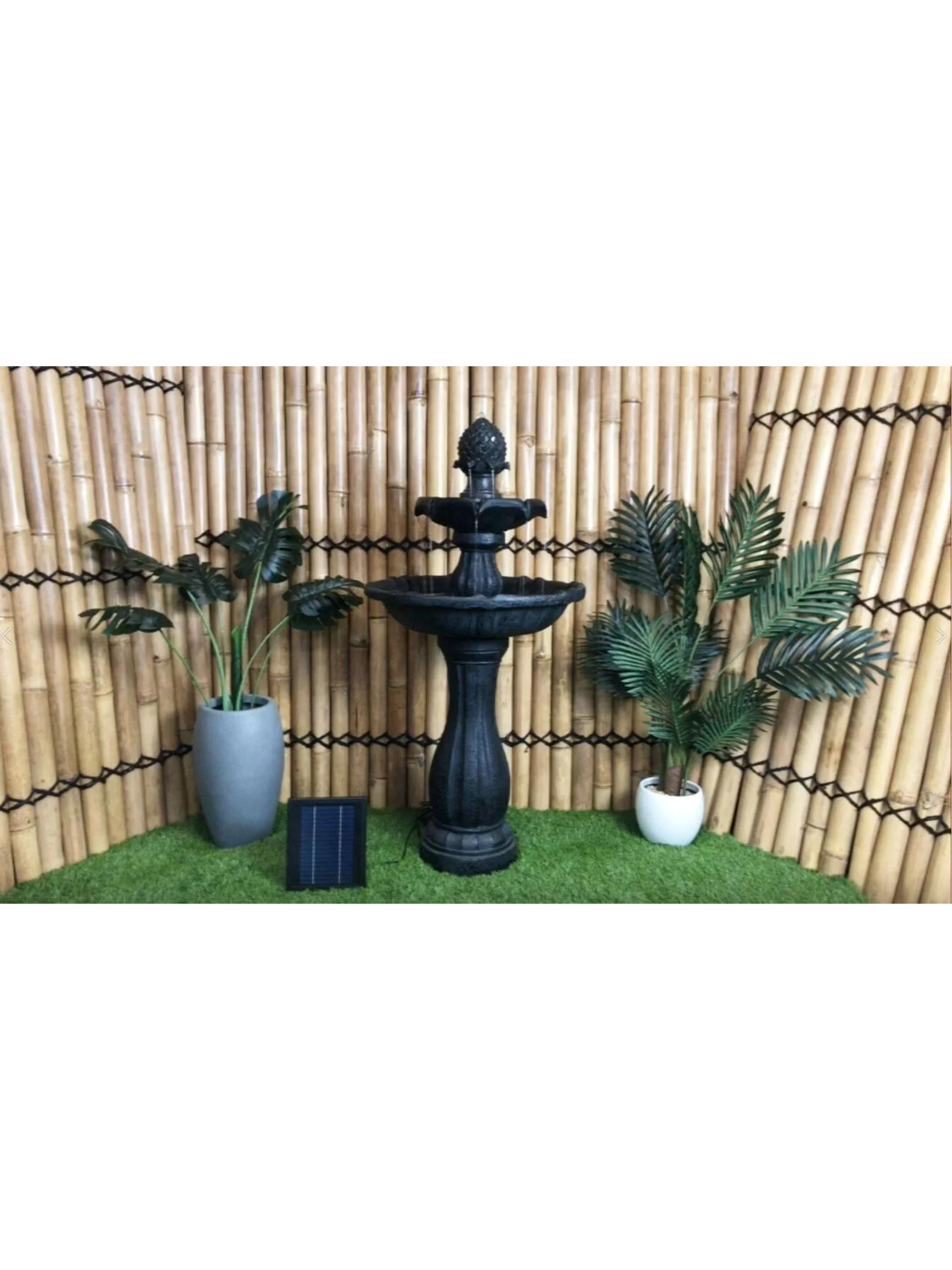 Utopia - Solar 3 Tier Bird Bath Water Fountain